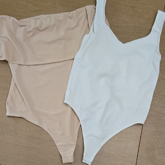 Free People Tops - Nude Body Suits, Size Large,‎ NWT